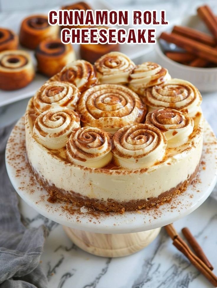 Cinnamon Roll Cheesecake