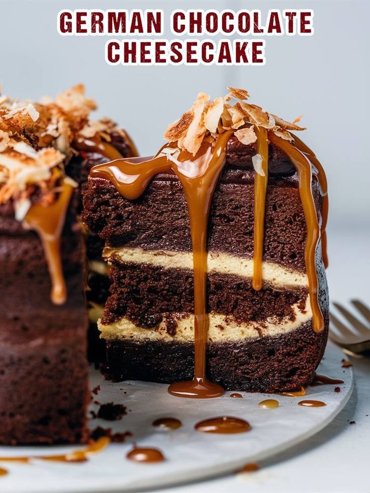 German Chocolate Cheesecake