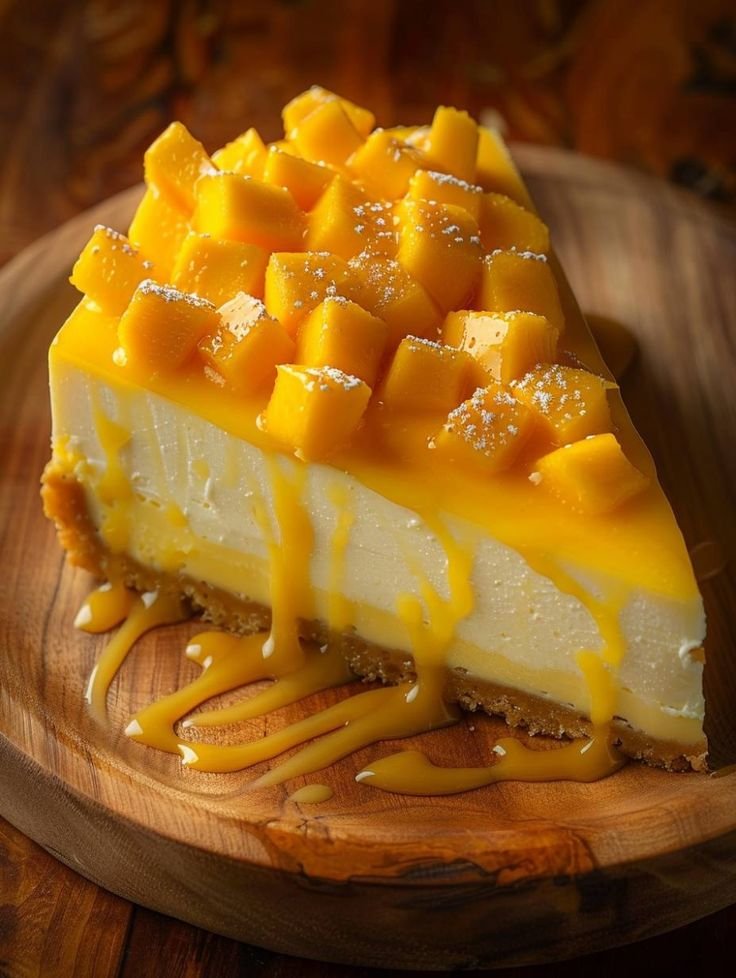 Mango Delight Cheesecake with Velvet Cream