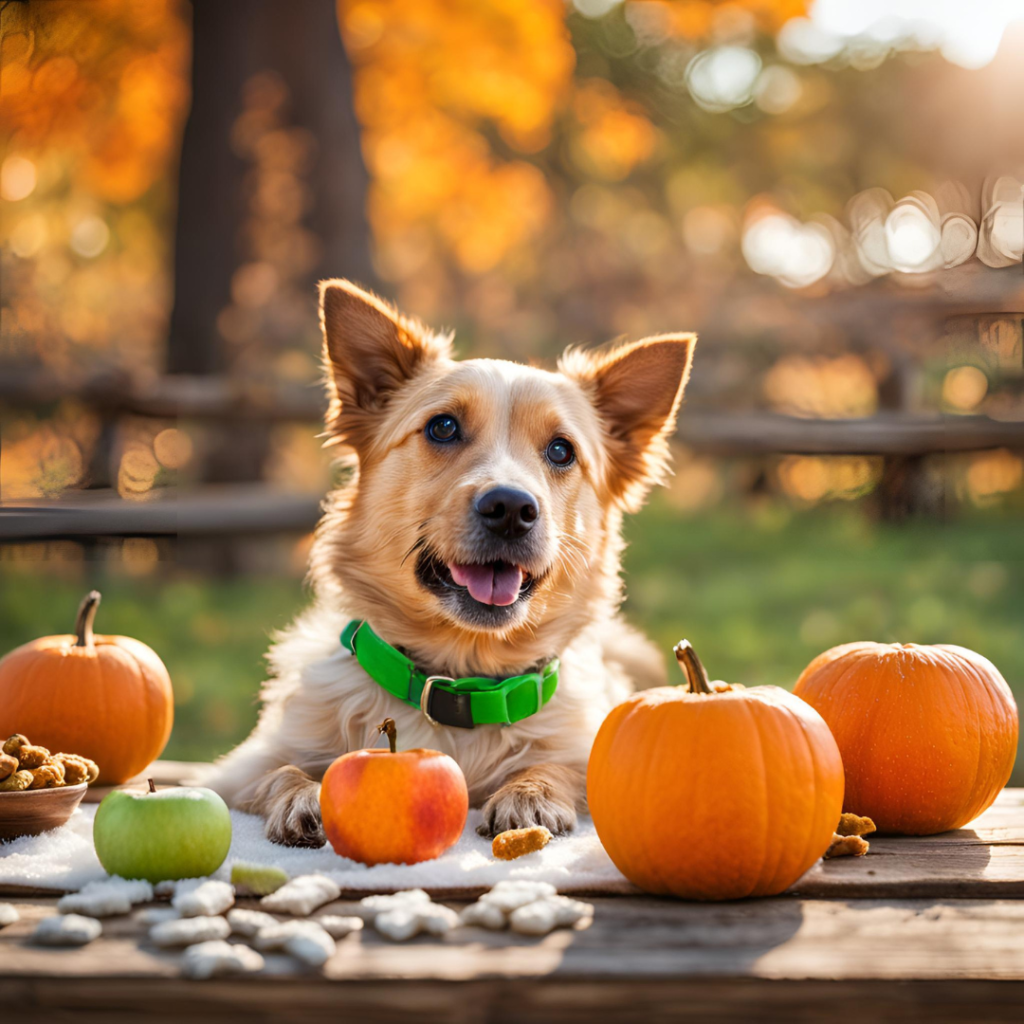 Frozen Pumpkin and Apple Dog Treats