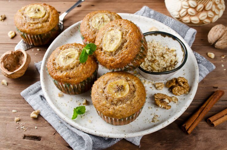 Vegan Banana Nut Muffins Recipe
