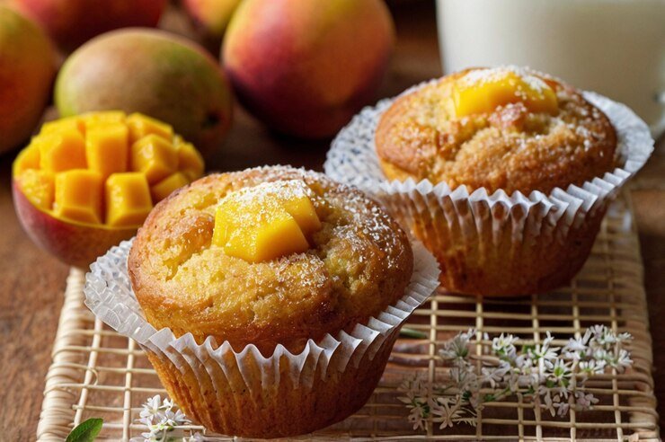 Vegan Mango Coconut Muffins