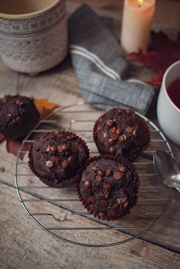 Decadent Flourless Chocolate Muffins