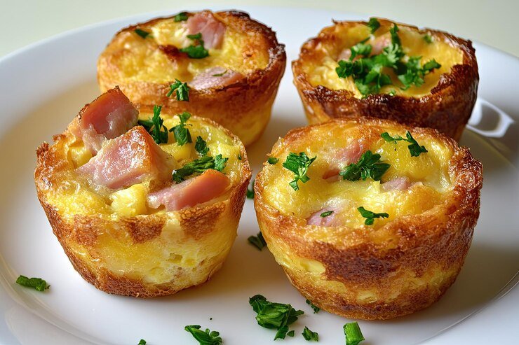 Ham and Cheese Egg Muffins Recipe